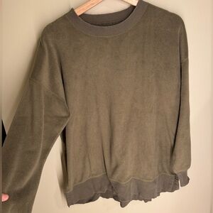 Aerie Olive Green Sweatshirt - size XS